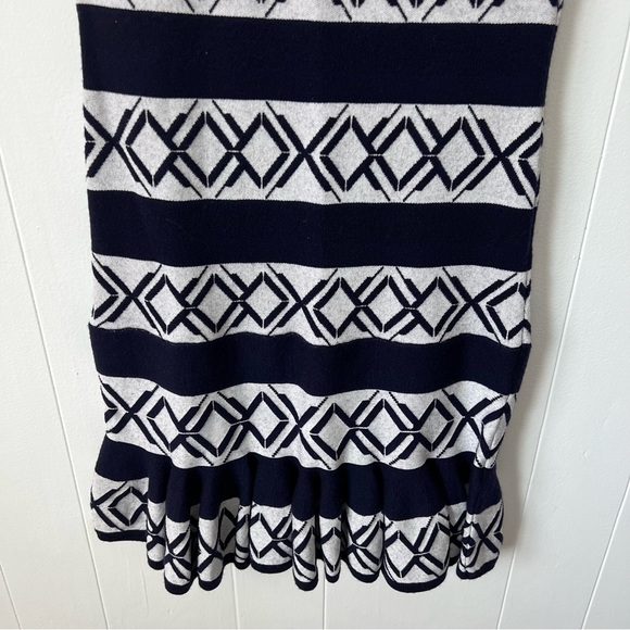 REBECCA MINKOFF Victory Sweater Dress in Cream & Navy - Picture 2 of 6
